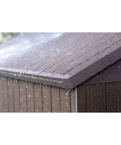 CASETTA DA GIARDINO KETER "DARWIN 6x8" IN EVOTECH+ COLORE MARRONE CON PORTA BATTENTE DOPPIA 190X244X221 CM